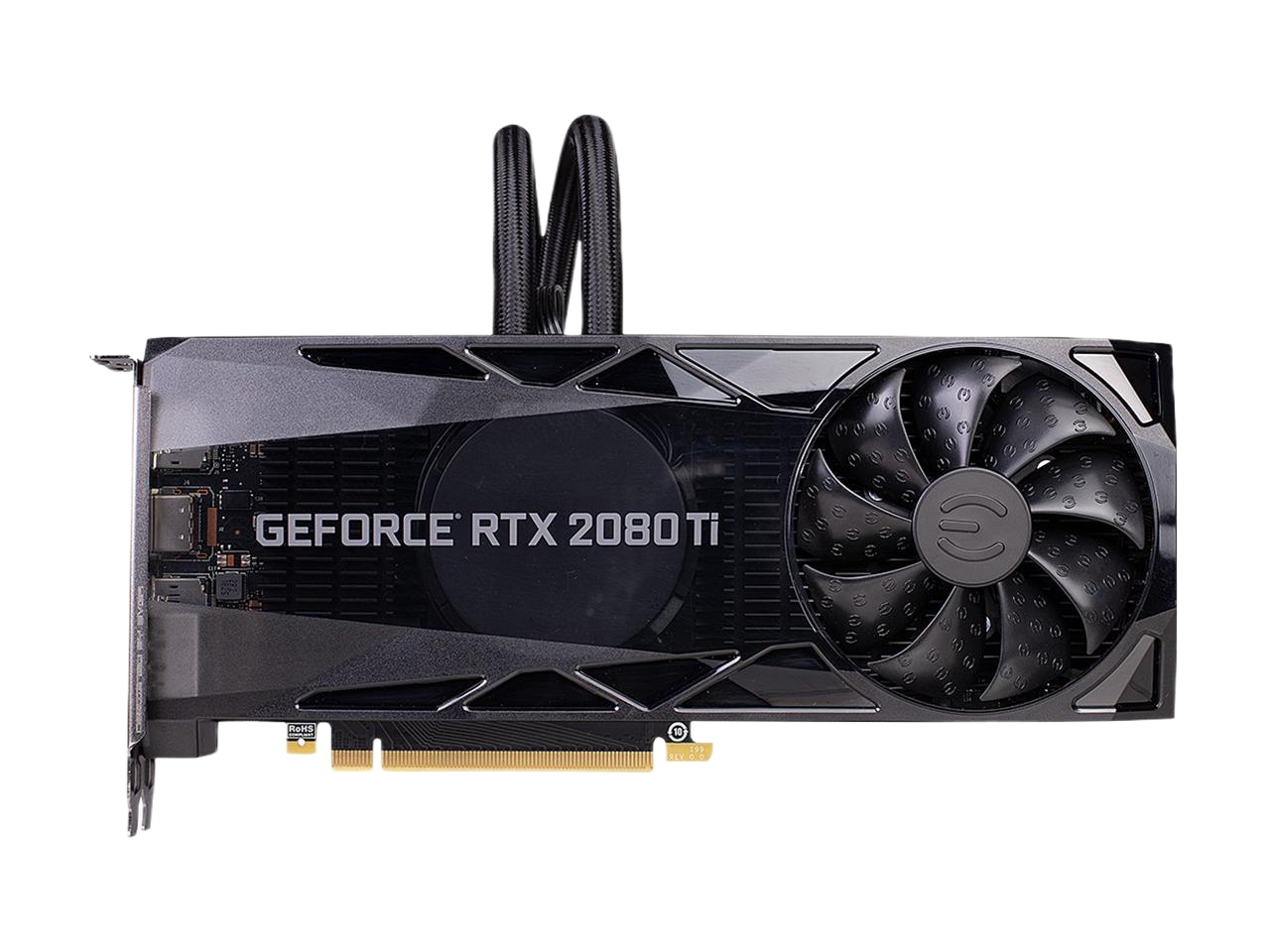 EVGA GeForce RTX 2080 Ti XC HYBRID GAMING 11GB GDDR6 HYBRID RGB LED Logo Metal Backplate Graphics Card 11G-P4-2384-KR
