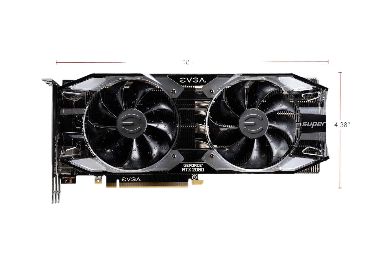 EVGA GeForce RTX 2080 SUPER XC ULTRA GAMING 8GB GDDR6 RGB LED Metal Backplate Video Card 08G-P4-3183-KR