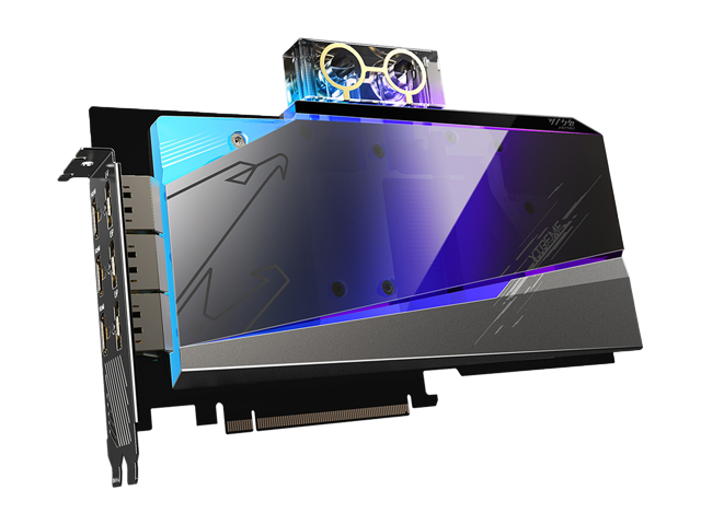 GIGABYTE AORUS GeForce RTX 3080 XTREME WATERFORCE WB 10G (rev. 2.0) Water Block Cooling System 10GB 320-bit GDDR6X Video Card (LHR) GV-N3080AORUSX WB-10GD