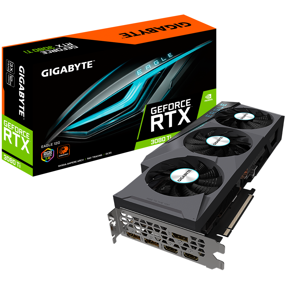 GIGABYTE Eagle GeForce RTX 3080 Ti 12GB GDDR6X PCI Express 4.0 x16 ATX Video Graphics Card GV-N308TEAGLE-12GD
