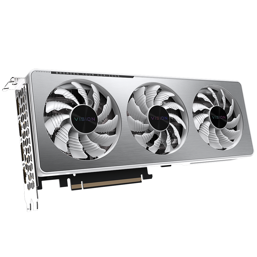 GIGABYTE GeForce RTX 3060 VISION OC 12G Graphics Card, 3 x WINDFORCE Fans, 12GB 192-bit GDDR6, GV-N3060VISION OC-12GD Video Card