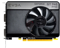 EVGA NVIDIA GeForce GT 740 FTW 2GB GDDR5 2DVI/Mini HDMI PCI-Express Video Card  02G-P4-3744-KR