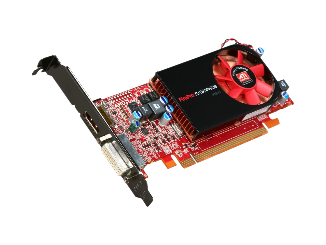 HP ATI Firepro V3800 512Mb Ddr3 Memory Pcie 2.1 X16 Workstation Graphics Card 608886-001 WL048AA