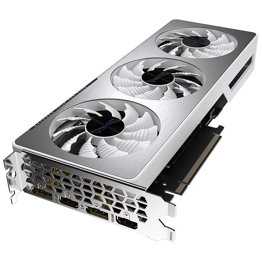 GIGABYTE GeForce RTX 3060 VISION OC 12G Graphics Card, 3 x WINDFORCE Fans, 12GB 192-bit GDDR6, GV-N3060VISION OC-12GD Video Card