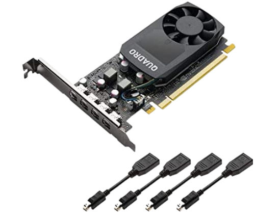 PNY NVIDIA Quadro P1000 4GB 128-bit GDDR5 PCI Express 3.0 x16 Low Profile Video Cards - Workstation VCQP1000V2-PB
