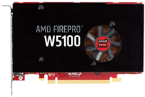 Dell AMD FirePro W5100 4GB GDDR5 DirectX 11.2 OpenGL 4.4 Quard Port Workstation Graphics Card