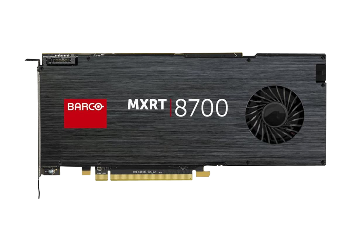 Barco MXRT-8700 Graphics Card 16 GB GDDR5 PCIe 3.0 x16 6 x Mini DisplayPort