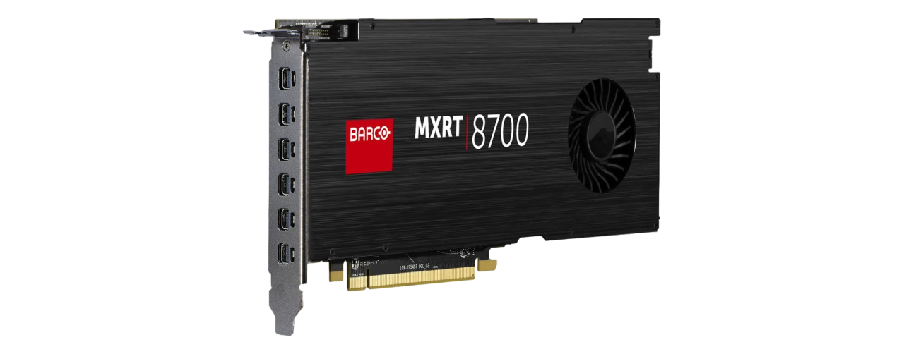 Barco MXRT-8700 Graphics Card 16 GB GDDR5 PCIe 3.0 x16 6 x Mini DisplayPort