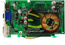 EVGA NVIDIA Geforce 9400 GT 1GB DVI D-SUB PCI-EXPRESS Video Card PCI-EXPRESS Video Cards GF 9400GT 01G-P3-N943-LR