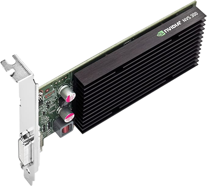 PNY NVIDIA Quadro NVS 300 512MB DDR3 PCI Express x16 Low Profile Workstation Video Card VCNVS300X16-PB