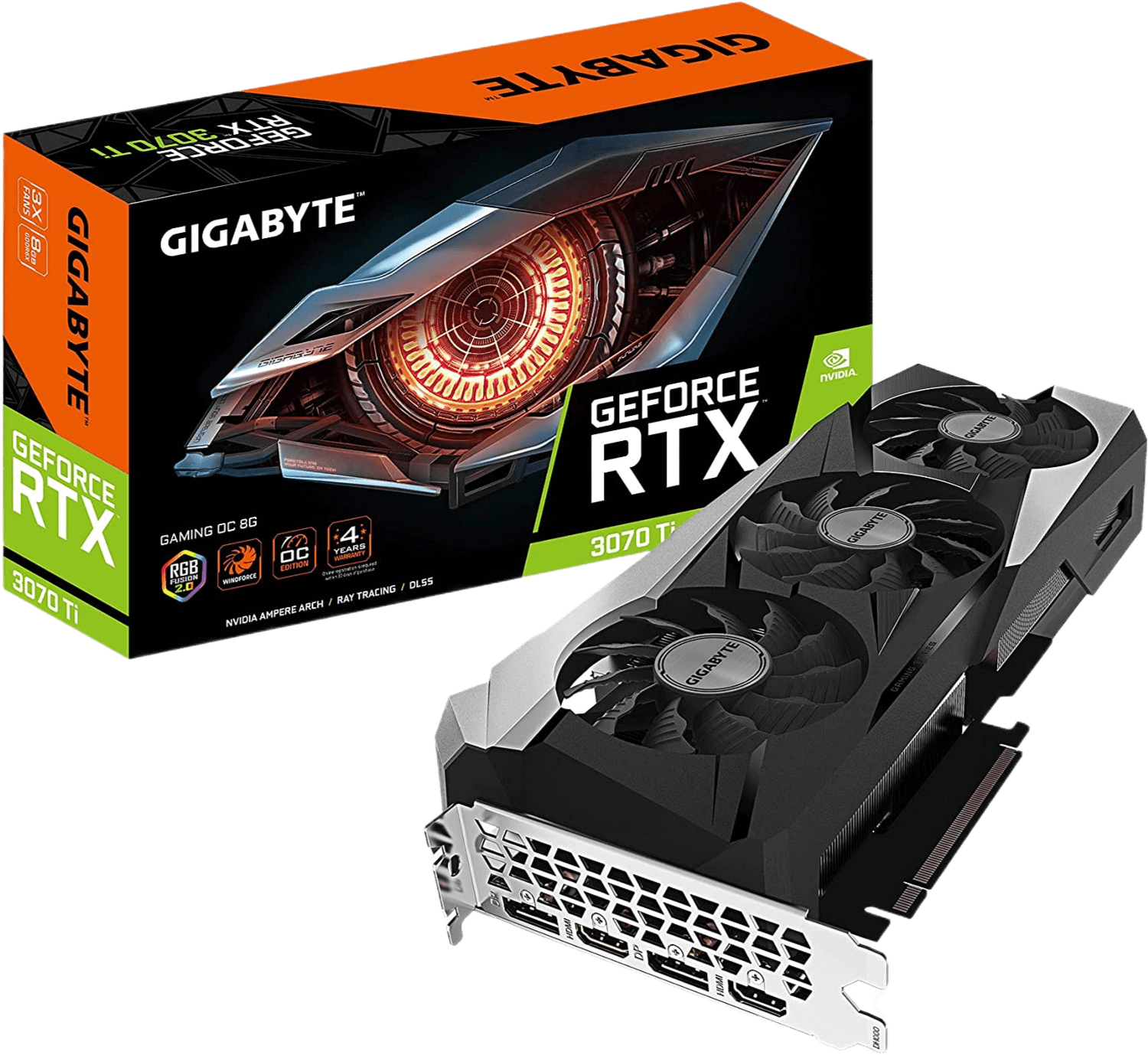 GIGABYTE GeForce RTX 3070 Ti GAMING 8GB GDDR6X PCI Express 4.0 ATX Video Card GV-N307TGAMING OC-8GD