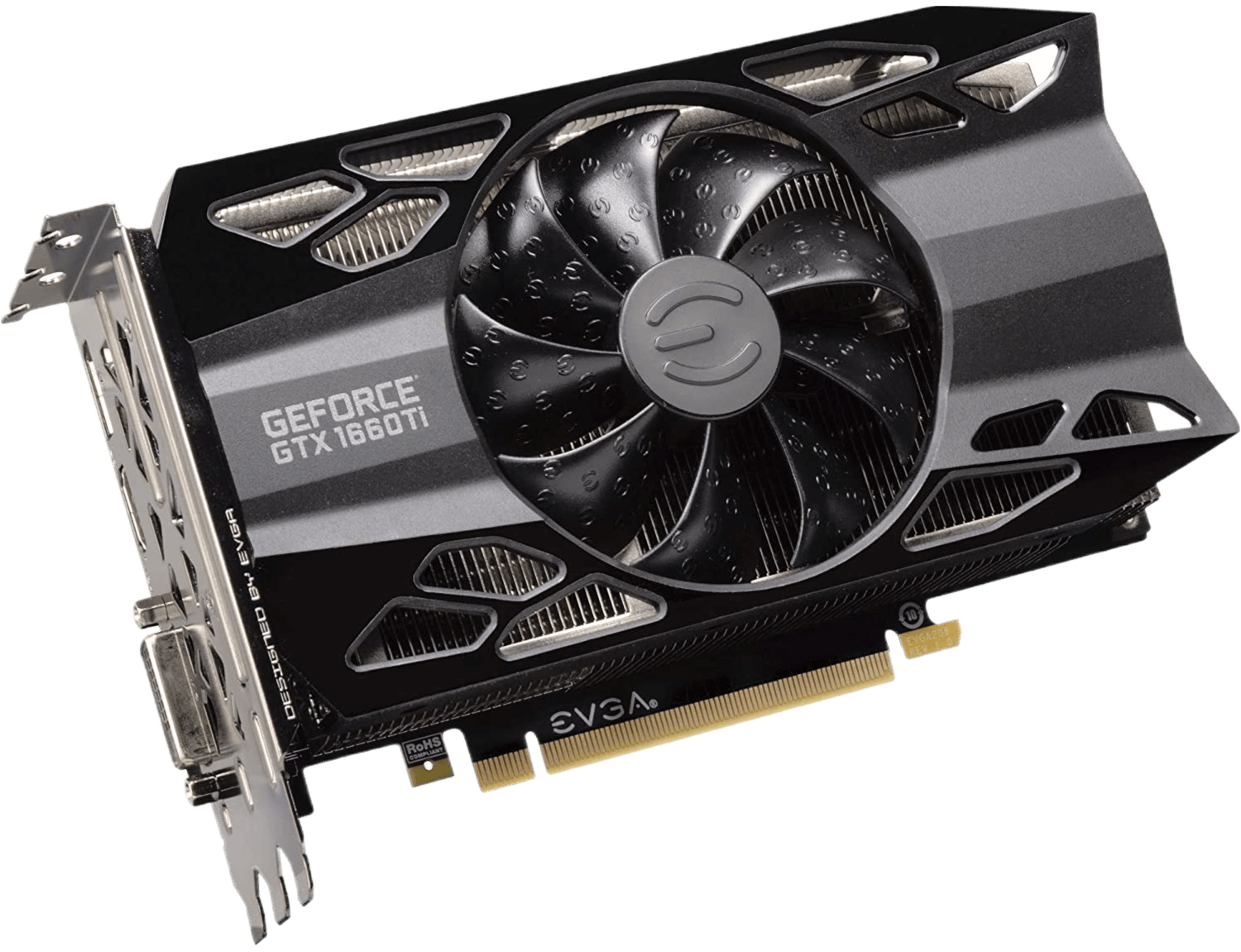 EVGA GeForce GTX 1660 Ti XC Black GAMING 6GB GDDR6 HDB Fan Video Card 06G-P4-1261-KR