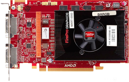 Barco FirePro MXRT-5550 2GB GDDR5 PCI Express 3.0 x16 Single Slot Space Required Graphics Card