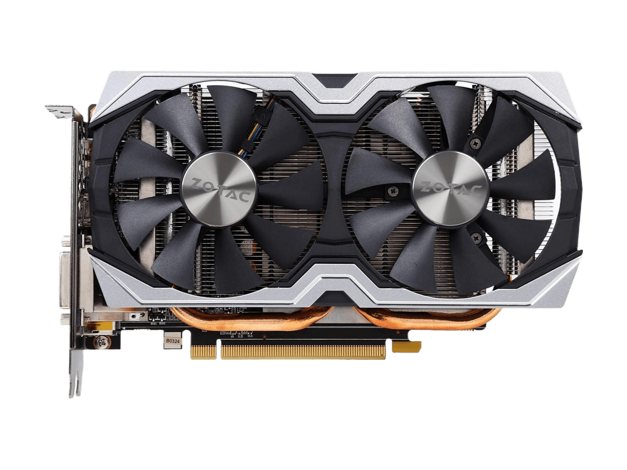 ZOTAC GeForce GTX 1060 AMP Edition 6GB GDDR5 PCI Express 3.0 Dual-link DVI Display Port HDMI IceStorm Cooling Metal Wraparound Carbon ExoArmor exterior Graphics Card ZT-P10600B-10M