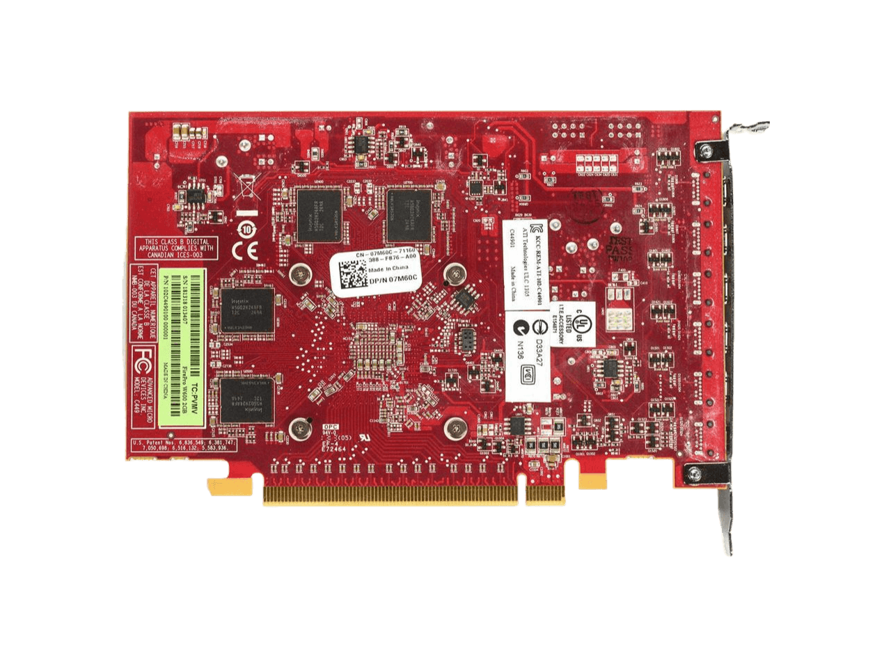 Dell ATI AMD FirePro W600 2GB GDDR5 6 Mini DisplayPort PCI-E Workstation Video Card 7M60C