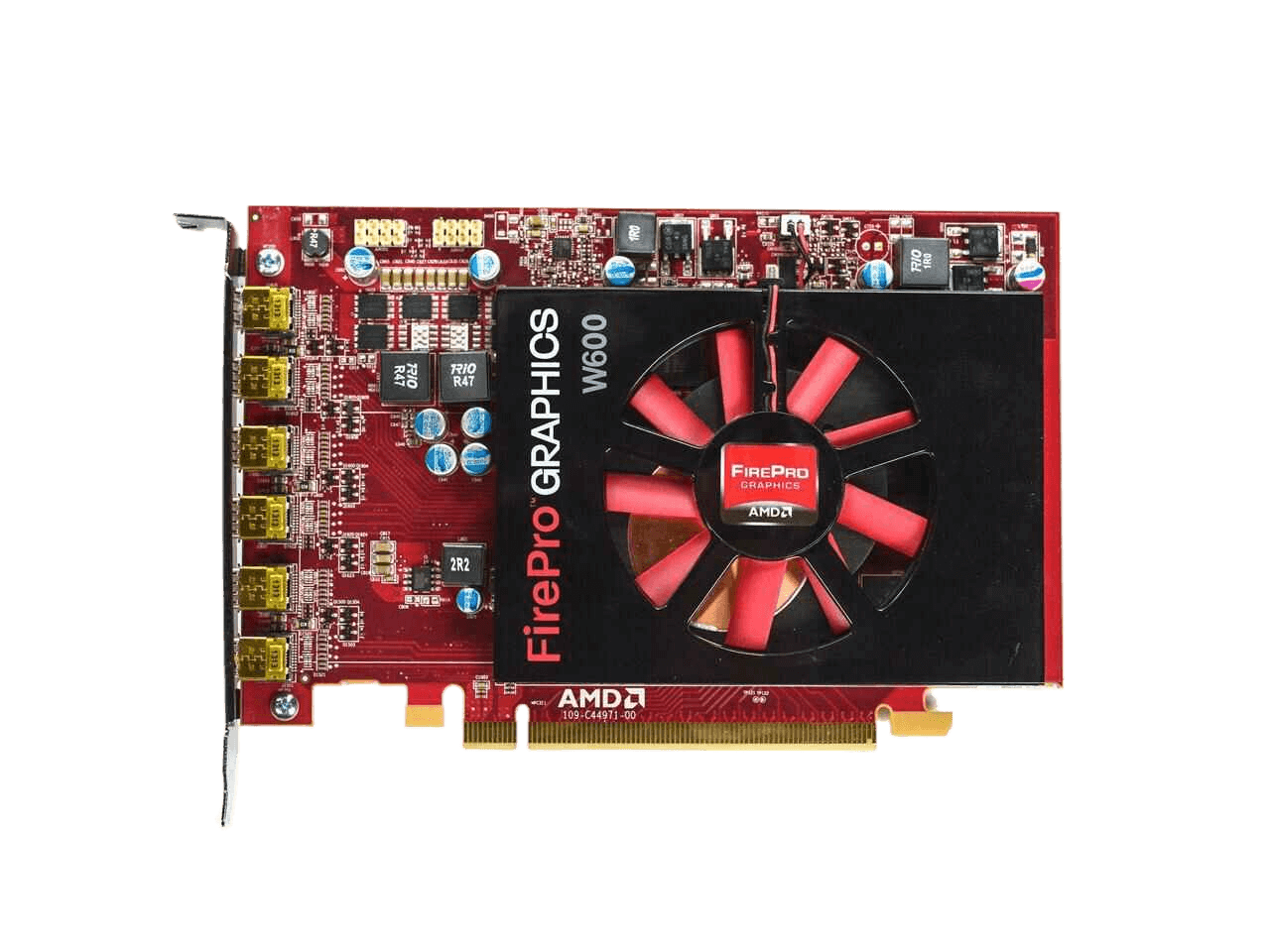 Dell ATI AMD FirePro W600 2GB GDDR5 6 Mini DisplayPort PCI-E Workstation Video Card 7M60C