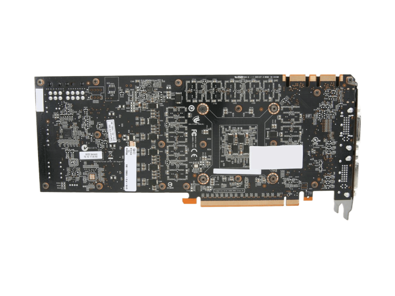 EVGA GeForce GTX 580 DirectX 11 1536MB 384-Bit GDDR5 PCI Express 2.0 x16 HDCP Ready SLI Support Video Card 015-P3-1580-TR