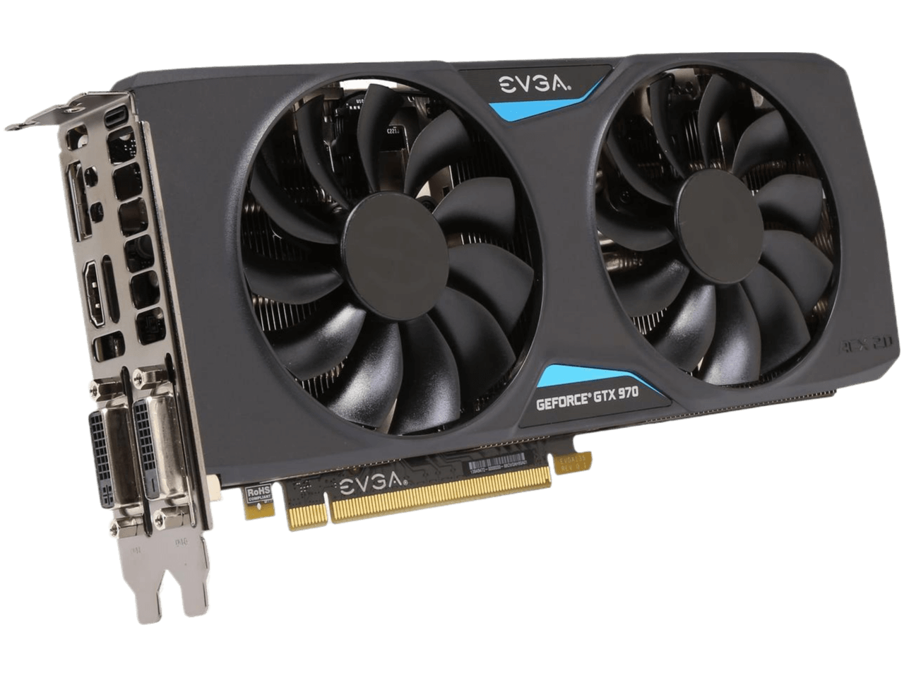 EVGA GeForce GTX 970 4GB FTW+ GAMING w/ACX 2.0+ Whisper Silent Cooling w/ Free Installed Backplate Graphics Card 04G-P4-3978-KR