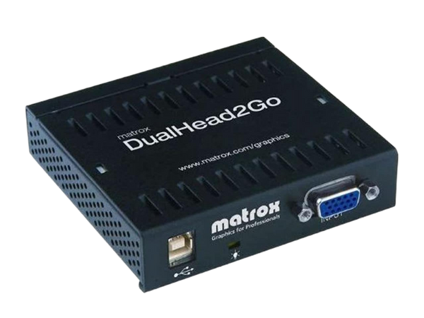 Matrox Dual Head 2 Go ROHS Compliant USB Powered D2G-A2A-IF