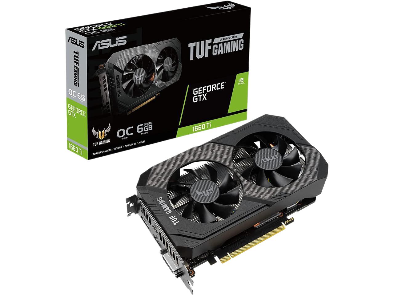 ASUS GeForce GTX 1660 Ti TUF Gaming 6 GB GDDR6 Graphics Card TUF-GTX1660TI-6G-GAMING