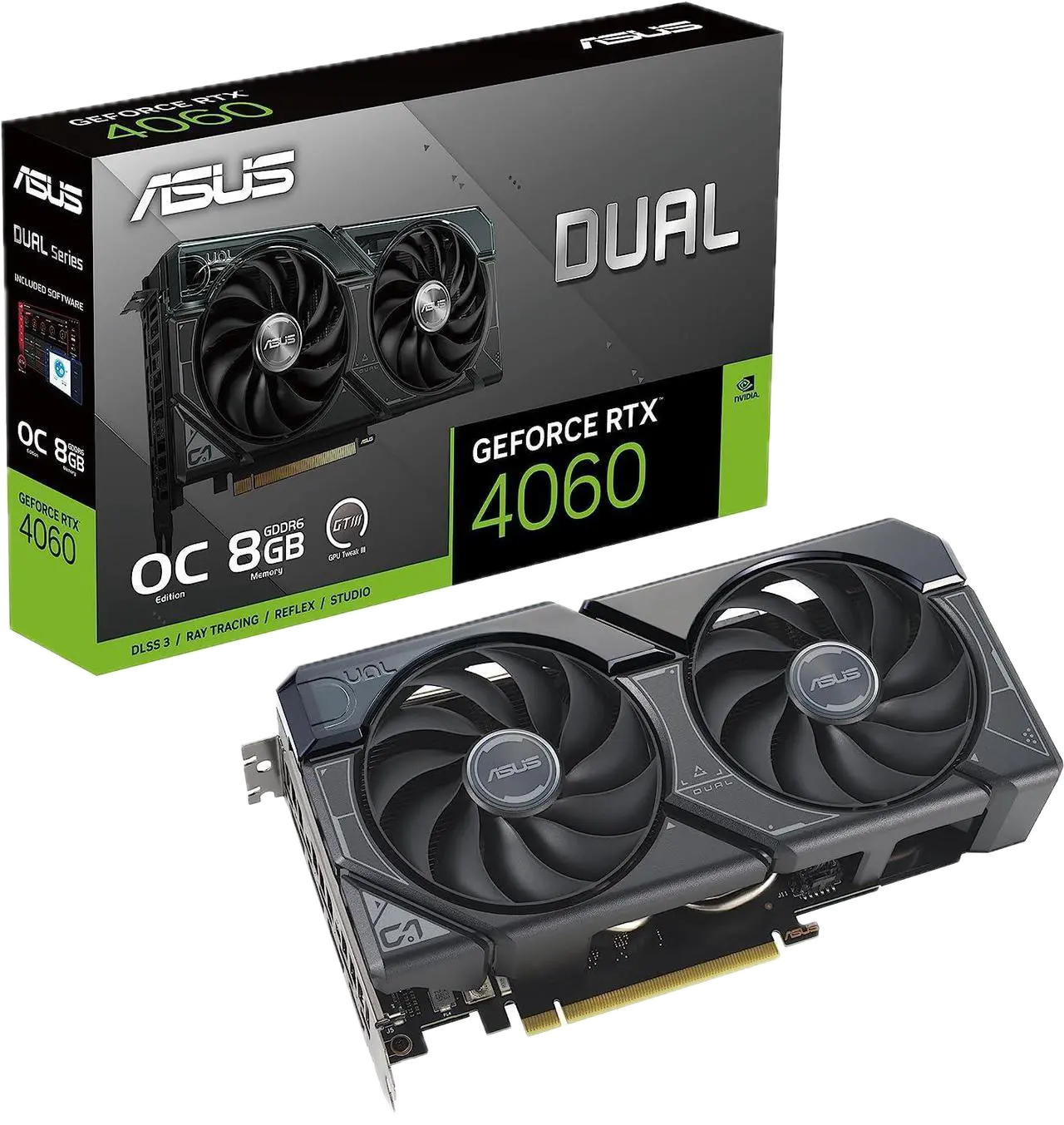 ASUS Dual GeForce RTX 4060 OC Edition 8GB GDDR6 Graphics Card