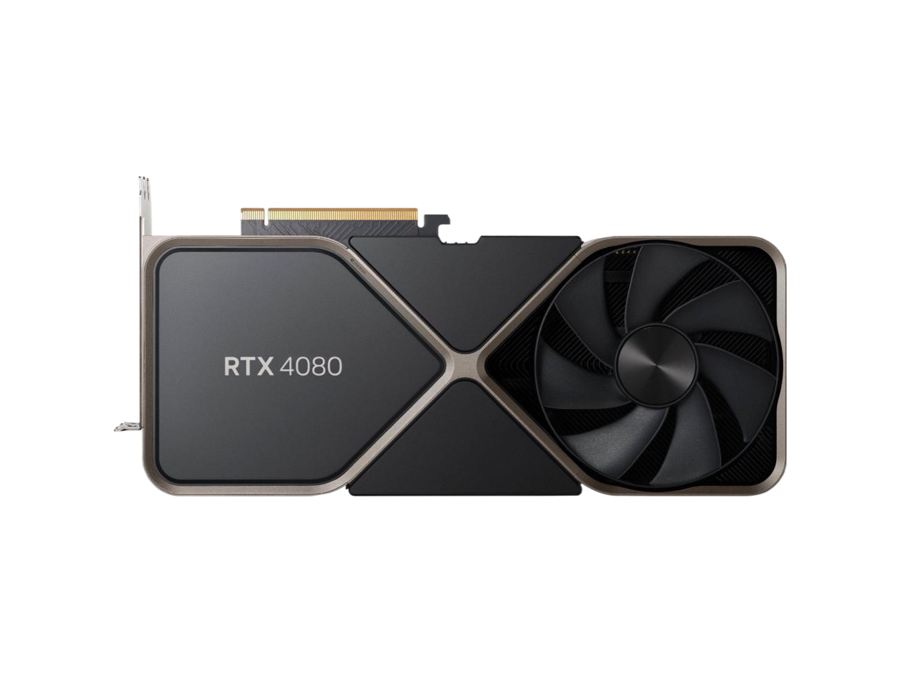 NVIDIA GeForce RTX 4080 16GB Founders Edition GDDR6X PCI Express 4.0 Titanium and black Video Graphics Card 900-1G136-2560-000