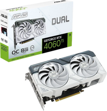 ASUS Dual GeForce RTX 4060 Ti White OC Edition 8GB GDDR6 DUAL-RTX4060TI-O8G-WHITE