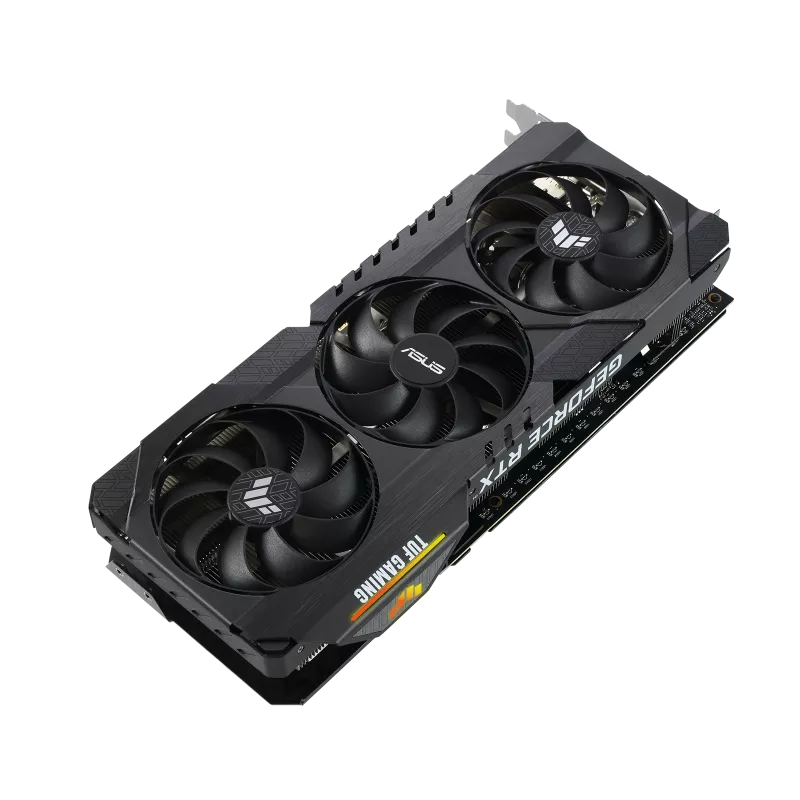 ASUS TUF Gaming NVIDIA GeForce RTX 3060 Ti OC Edition PCIe 4.0, 8GB GDDR6X, HDMI 2.1, DisplayPort 1.4a, Dual Ball Fan Bearings, Military-grade Certification Video Graphics Card TUF-RTX3060TI-O8GD6X-GAMING