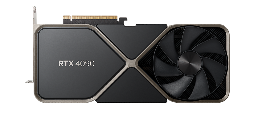 NVIDIA GeForce RTX 4090 Founders Edition 24GB GDDR6X - Titanium and Black Graphics Card