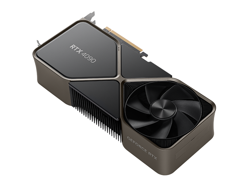 NVIDIA GeForce RTX 4090 Founders Edition 24GB GDDR6X - Titanium and Black Graphics Card