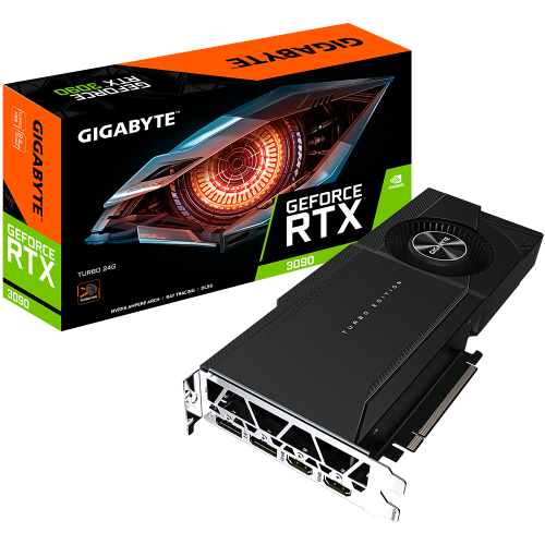 GIGABYTE NVIDIA GeForce RTX 3090 Turbo 24GB GDDR6X Graphics Card GV-N3090TURBO-24GD