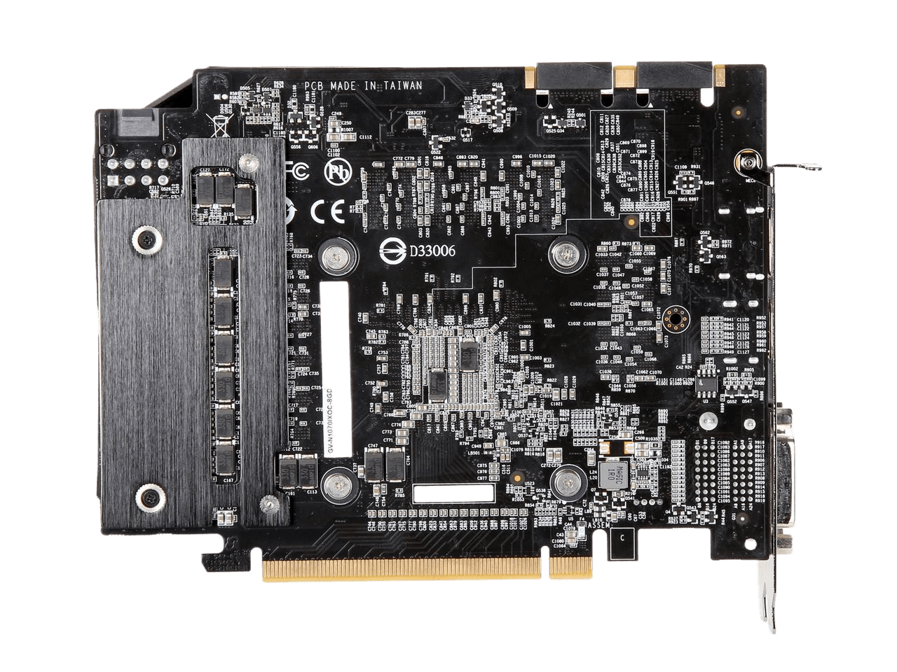 GIGABYTE GeForce GTX 1070 8GB GDDR5 PCI Express 3.0 x16 SLI Support ATX Video Card GV-N1070IXOC-8GD