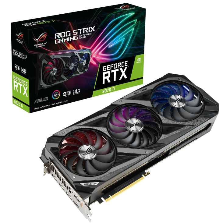 ASUS ROG Strix GeForce RTX 3070 Ti 8GB GDDR6X PCI Express 4.0 x16 Video Card ROG-STRIX-RTX3070TI-O8G-GAMING