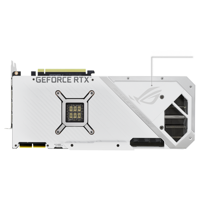 ASUS ROG Strix GeForce RTX 3090 24GB GDDR6X PCI Express 4.0 SLI Support Video Card ROG-STRIX-RTX3090-O24G-WHITE