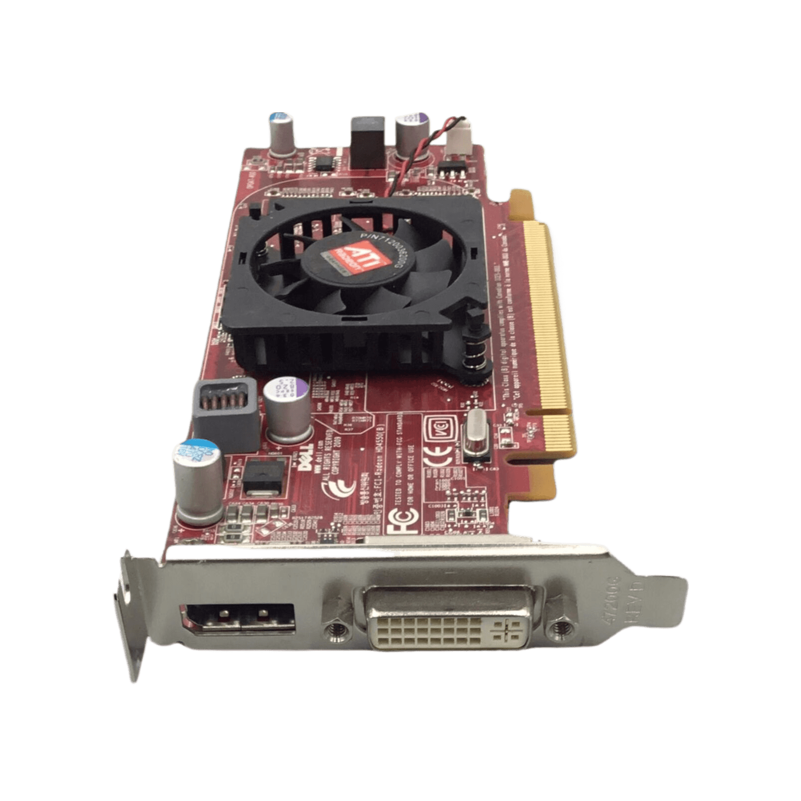 Genuine Dell ATI Radeon HD 4450 Video Card Desktop 512MB PCI-E 1x DVI 1x 0C7MG0