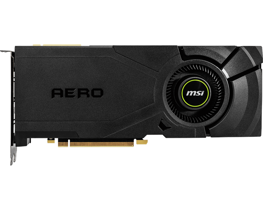 MSI GeForce RTX 2080 Super Aero Gaming 8GB GDRR6 256-Bit HDMI/DP Nvlink Turing Architecture Overclocked Graphics Card G208S-AE